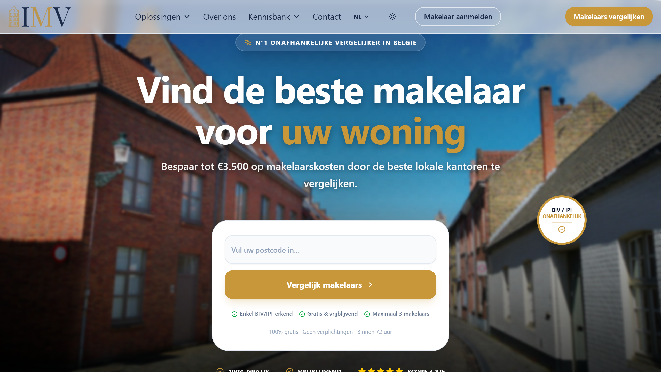 ImmoMakelaarVergelijker website